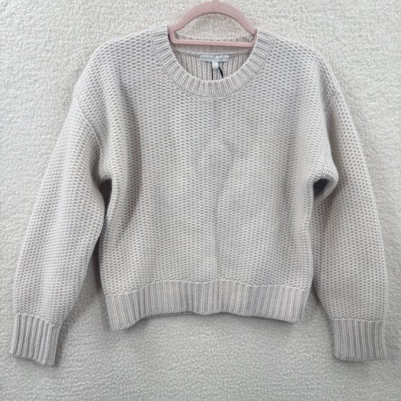 Kate Young x Splendid 100% Cashmere Chunky Sweater Cream Size XS NWT Chunky - Picture 1 of 10